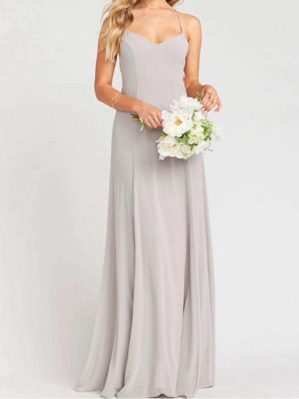 Show Me Your Mumu Godshaw Goddess Gown in Dove Grey